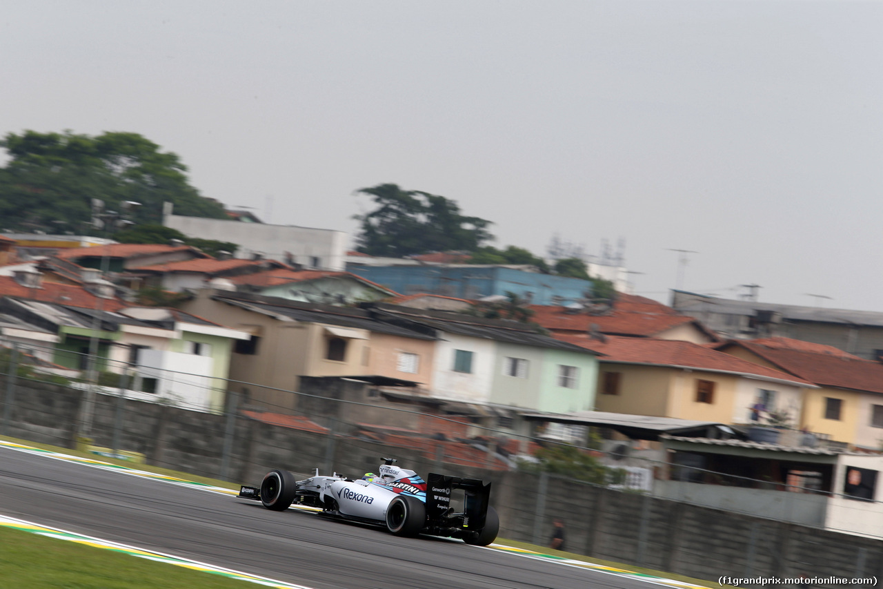 GP BRASILE, 13.11.2015 - Prove Libere 1, Felipe Massa (BRA) Williams F1 Team FW37