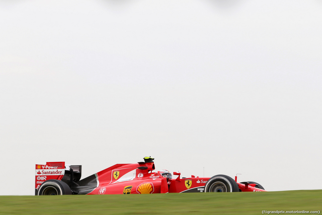 GP BRASILE, 13.11.2015 - Prove Libere 1, Kimi Raikkonen (FIN) Ferrari SF15-T