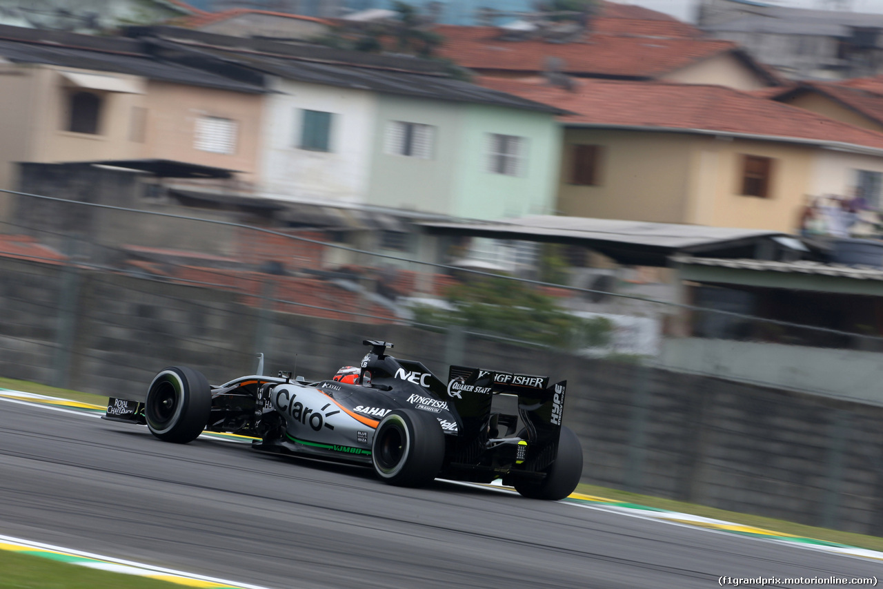 GP BRASILE, 13.11.2015 - Prove Libere 1, Nico Hulkenberg (GER) Sahara Force India F1 VJM08