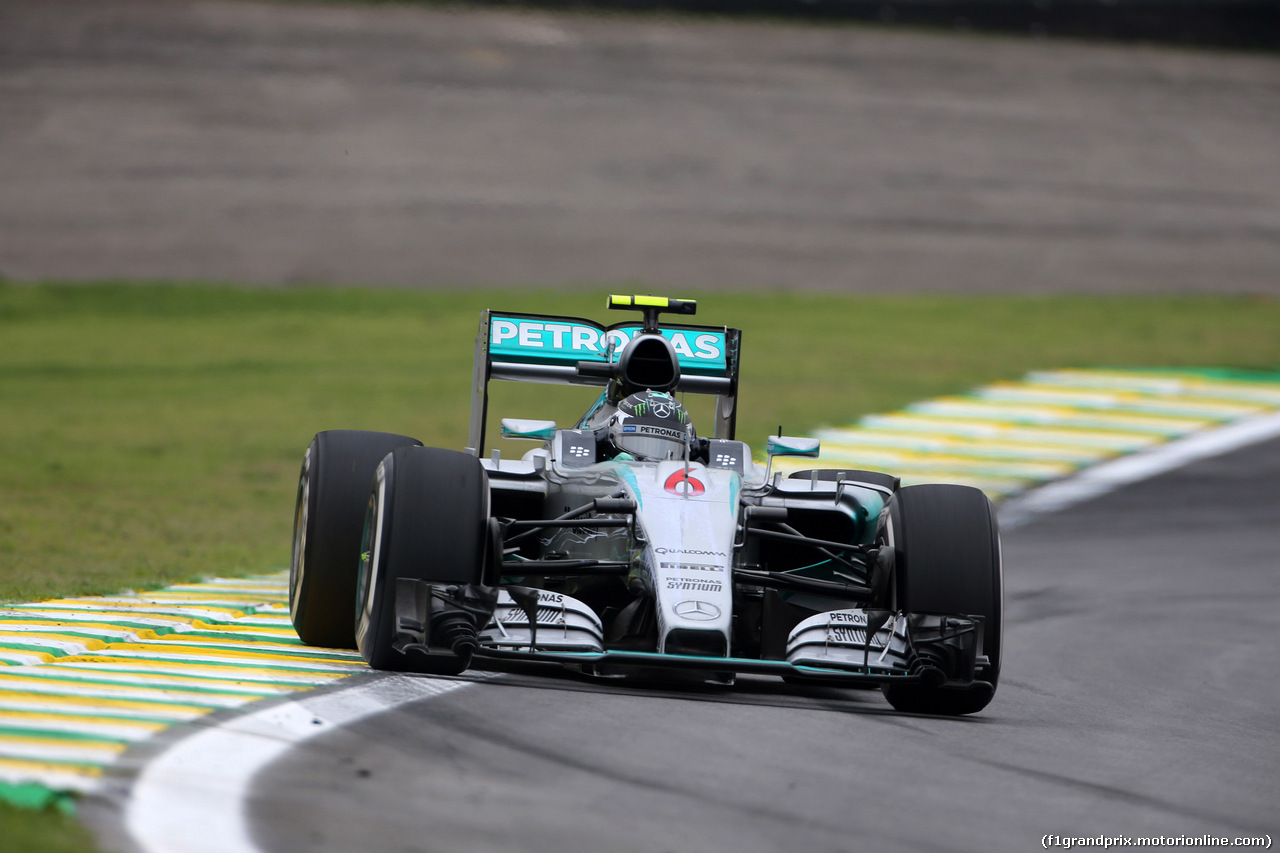 GP BRASILE, 13.11.2015 - Prove Libere 1, Nico Rosberg (GER) Mercedes AMG F1 W06