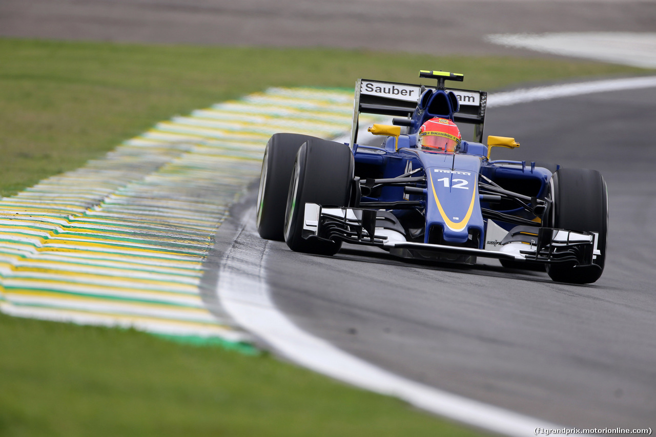 GP BRASILE, 13.11.2015 - Prove Libere 1, Felipe Nasr (BRA) Sauber C34