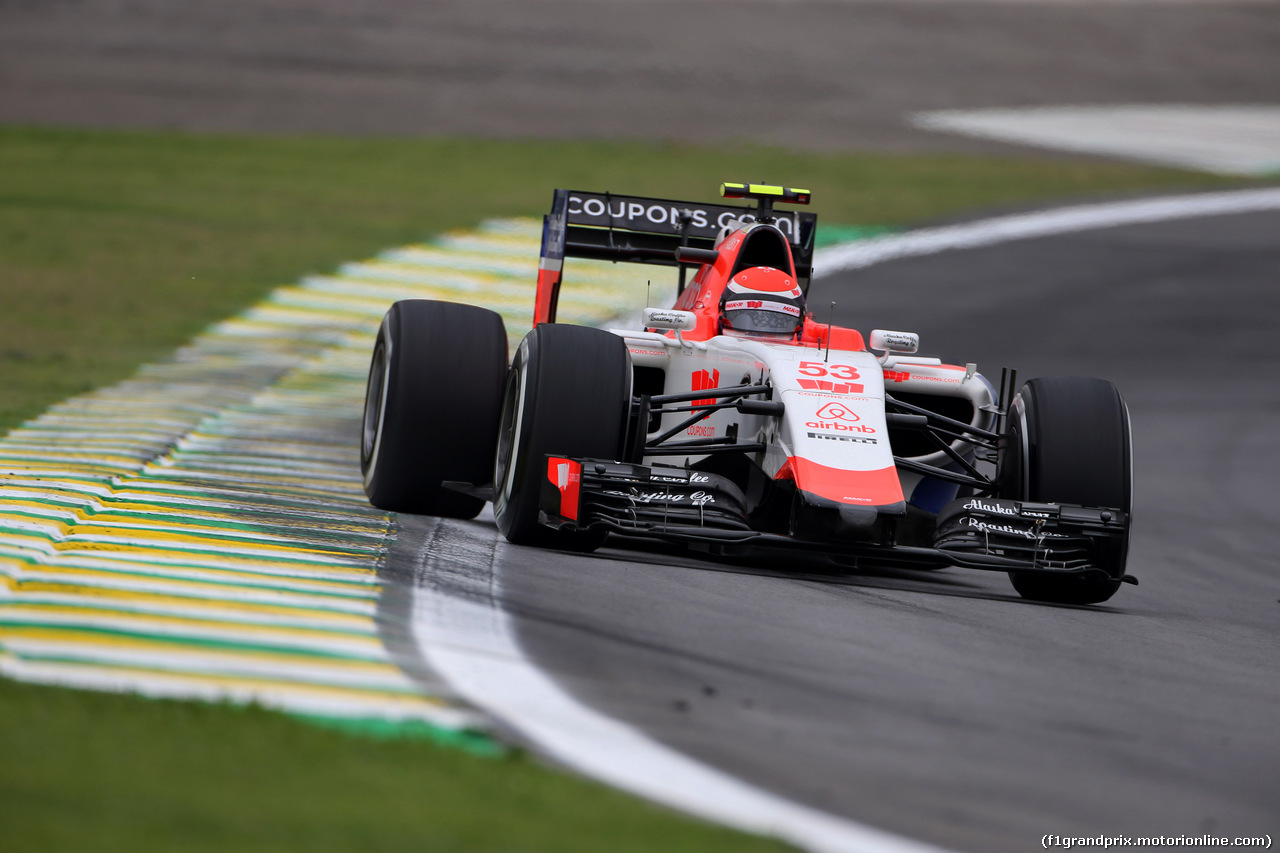 GP BRASILE, 13.11.2015 - Prove Libere 1, Alexander Rossi (USA) Manor Marussia F1 Team