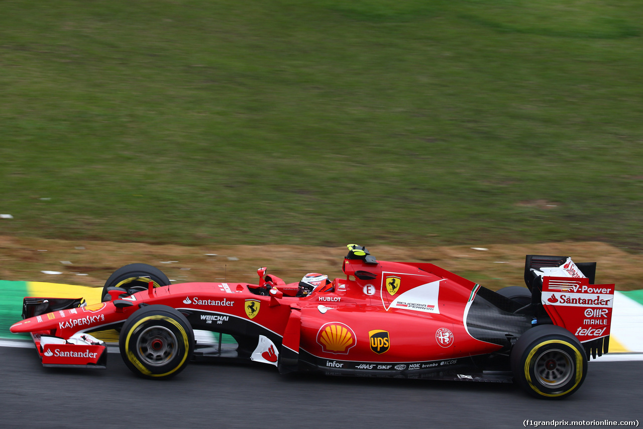 GP BRASILE, 13.11.2015 - Prove Libere 2, Kimi Raikkonen (FIN) Ferrari SF15-T