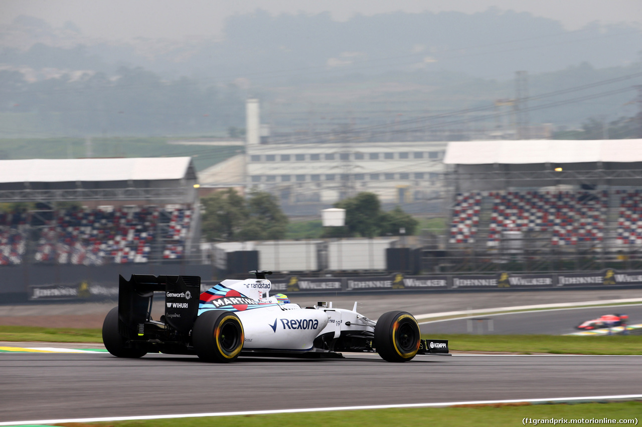 GP BRASILE, 13.11.2015 - Prove Libere 2, Felipe Massa (BRA) Williams F1 Team FW37