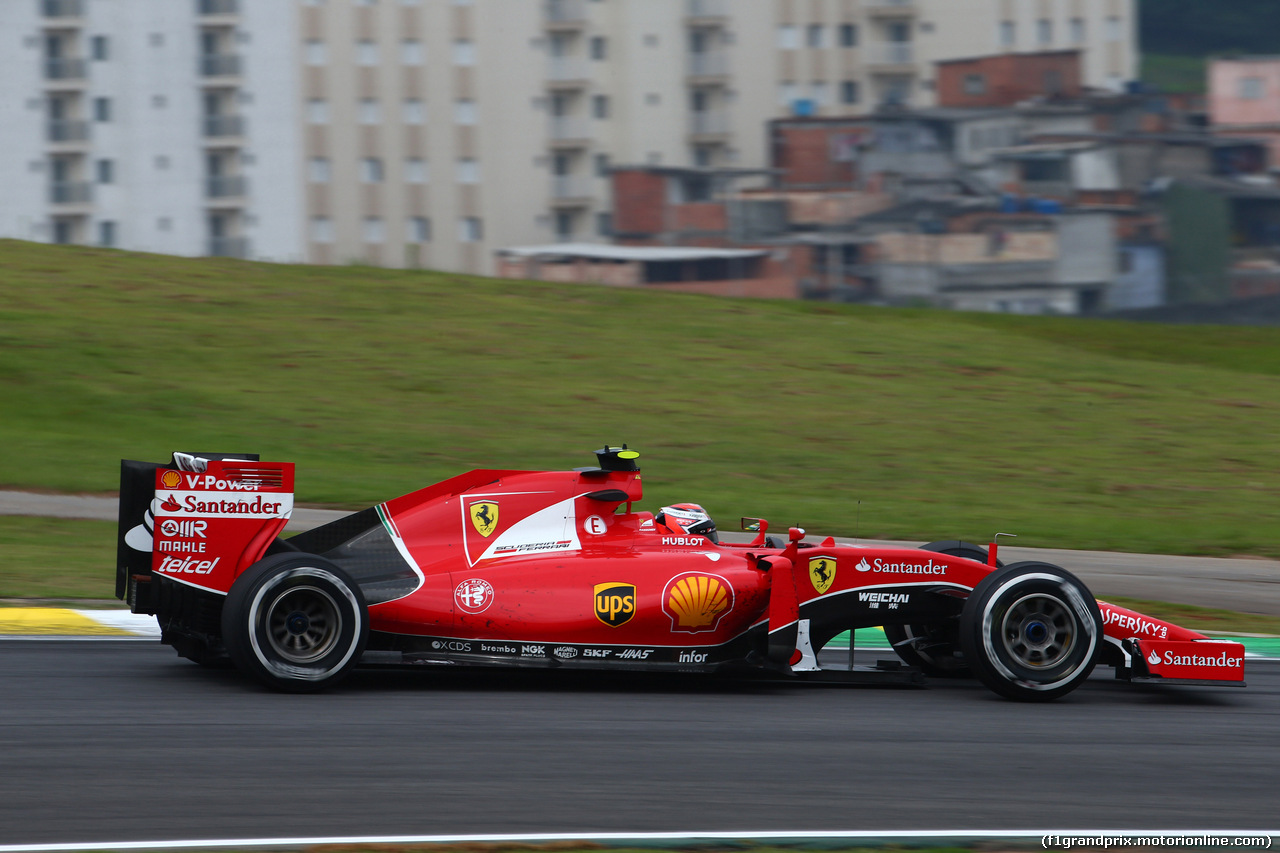 GP BRASILE, 13.11.2015 - Prove Libere 2, Kimi Raikkonen (FIN) Ferrari SF15-T