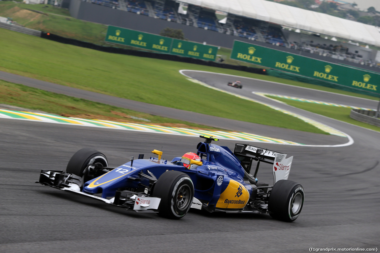 GP BRASILE, 13.11.2015 - Prove Libere 2, Felipe Nasr (BRA) Sauber C34