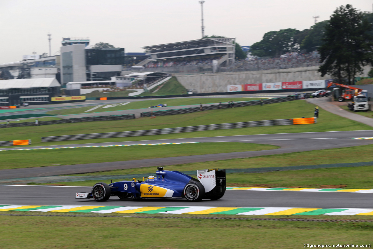 GP BRASILE, 13.11.2015 - Prove Libere 2, Marcus Ericsson (SUE) Sauber C34
