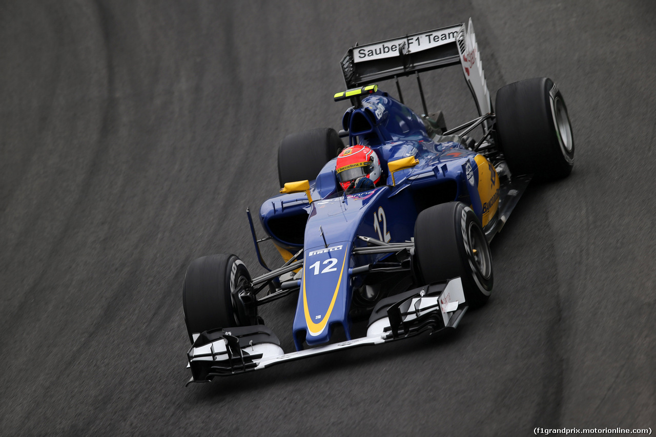 GP BRASILE, 13.11.2015 - Prove Libere 2, Felipe Nasr (BRA) Sauber C34