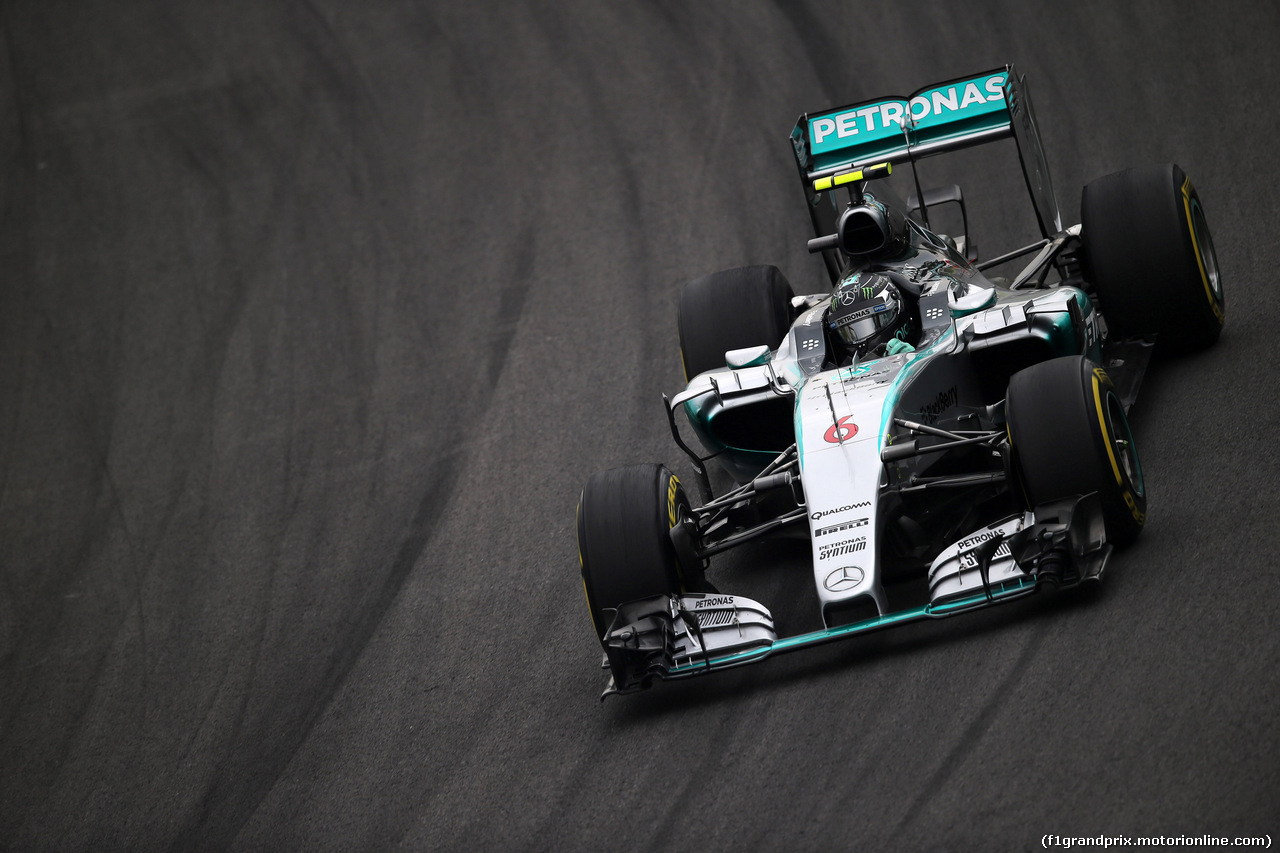 GP BRASILE, 13.11.2015 - Prove Libere 2, Nico Rosberg (GER) Mercedes AMG F1 W06