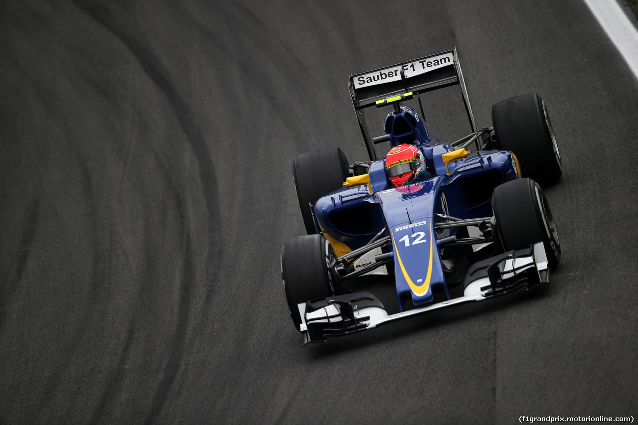 GP BRASILE, 13.11.2015 - Prove Libere 2, Felipe Nasr (BRA) Sauber C34