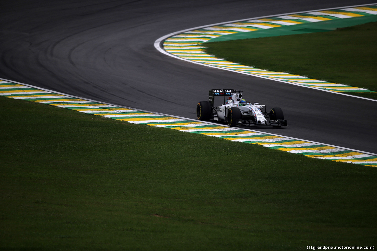 GP BRASILE, 13.11.2015 - Prove Libere 2, Felipe Massa (BRA) Williams F1 Team FW37