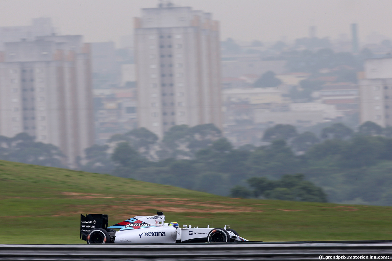 GP BRASILE, 13.11.2015 - Prove Libere 2, Felipe Massa (BRA) Williams F1 Team FW37