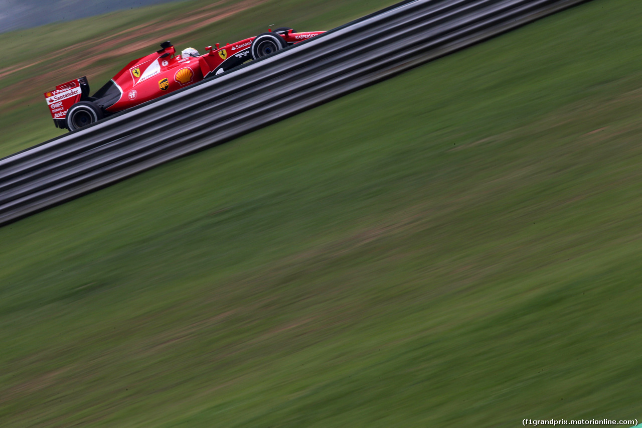 GP BRASILE, 13.11.2015 - Prove Libere 2, Sebastian Vettel (GER) Ferrari SF15-T