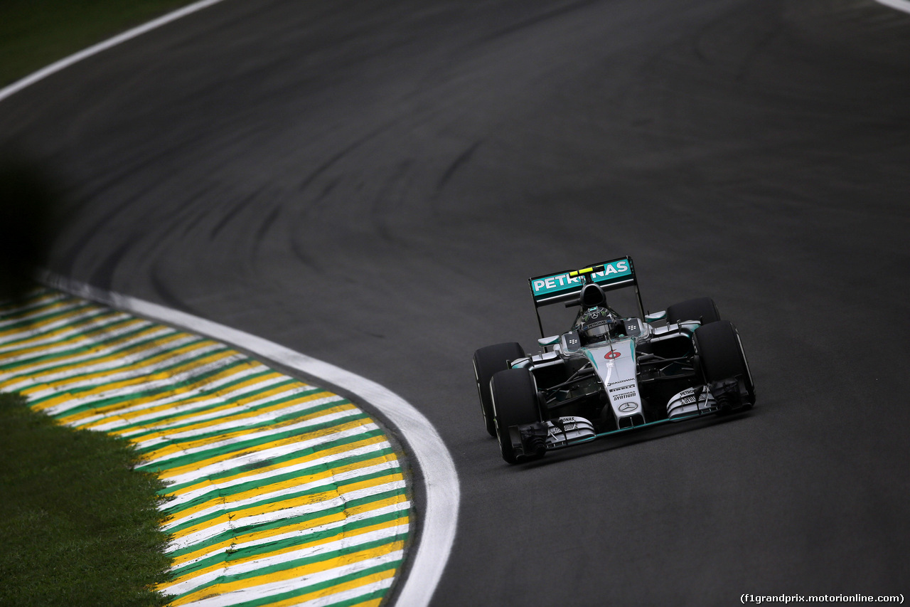 GP BRASILE, 13.11.2015 - Prove Libere 2, Nico Rosberg (GER) Mercedes AMG F1 W06