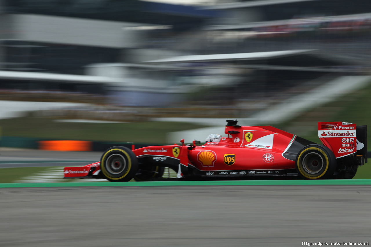 GP BRASILE, 13.11.2015 - Prove Libere 2, Sebastian Vettel (GER) Ferrari SF15-T