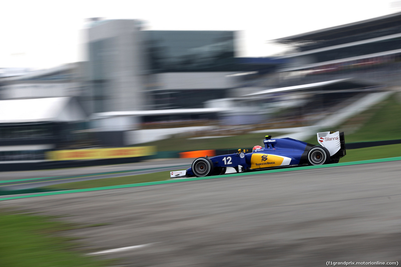 GP BRASILE, 13.11.2015 - Prove Libere 2, Felipe Nasr (BRA) Sauber C34