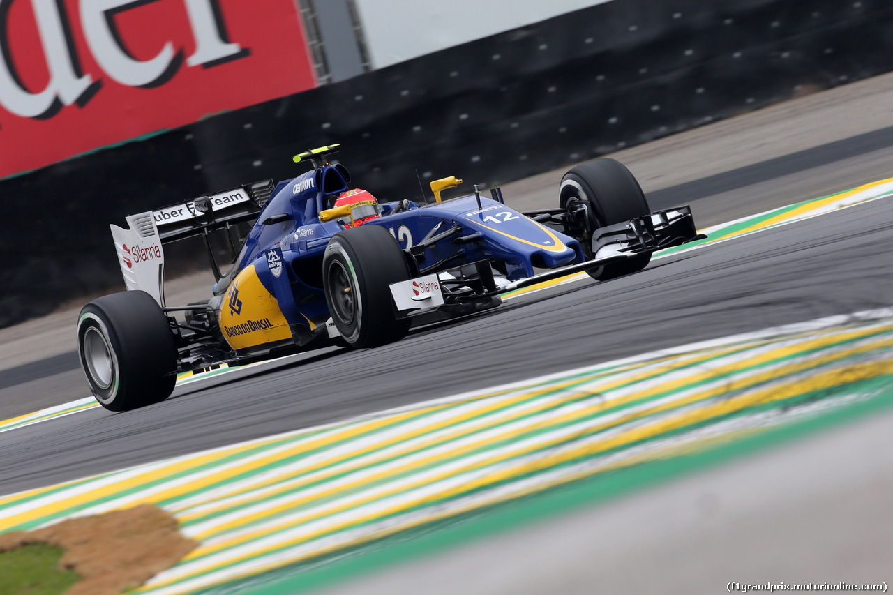 GP BRASILE, 13.11.2015 - Prove Libere 2, Felipe Nasr (BRA) Sauber C34