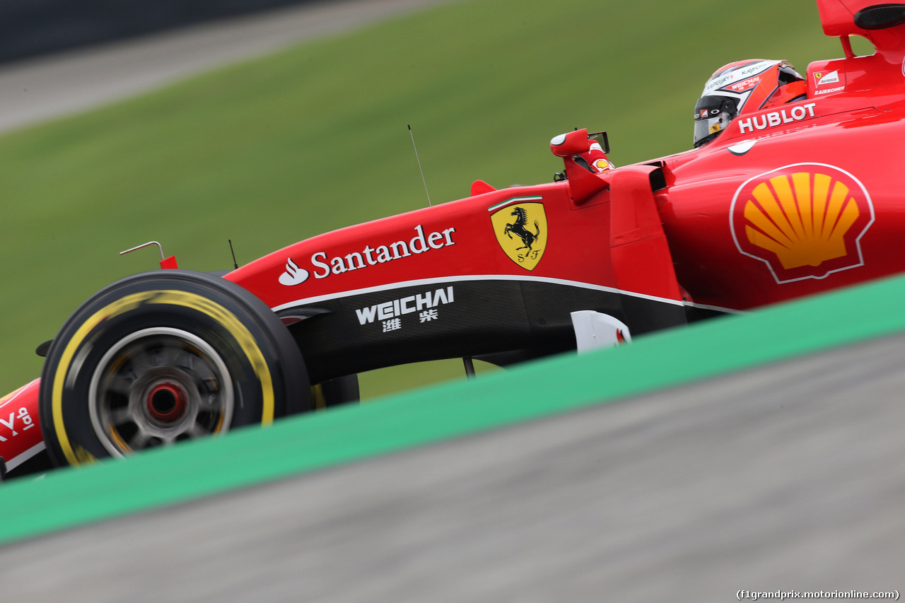 GP BRASILE, 13.11.2015 - Prove Libere 2, Kimi Raikkonen (FIN) Ferrari SF15-T