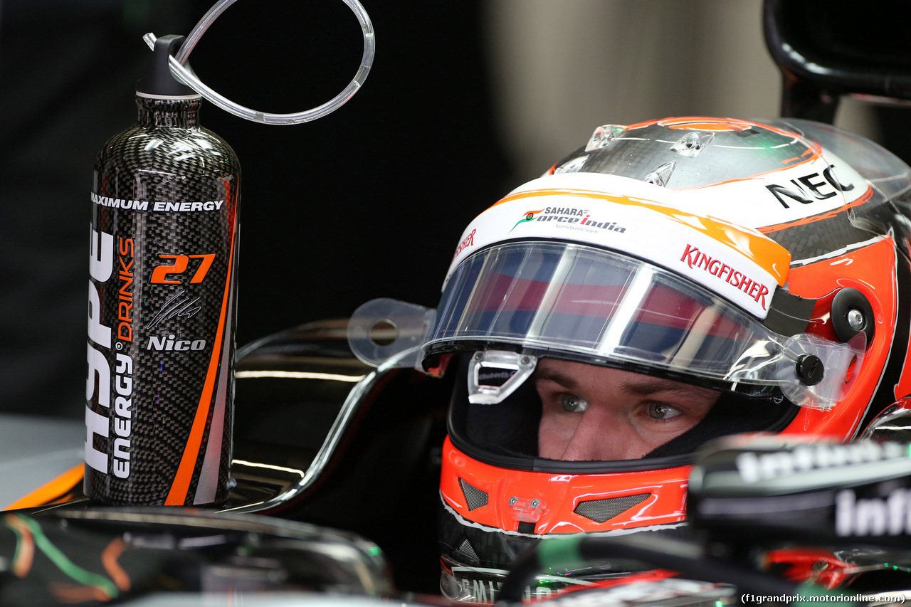 GP BRASILE, 13.11.2015 - Prove Libere 2, Nico Hulkenberg (GER) Sahara Force India F1 VJM08