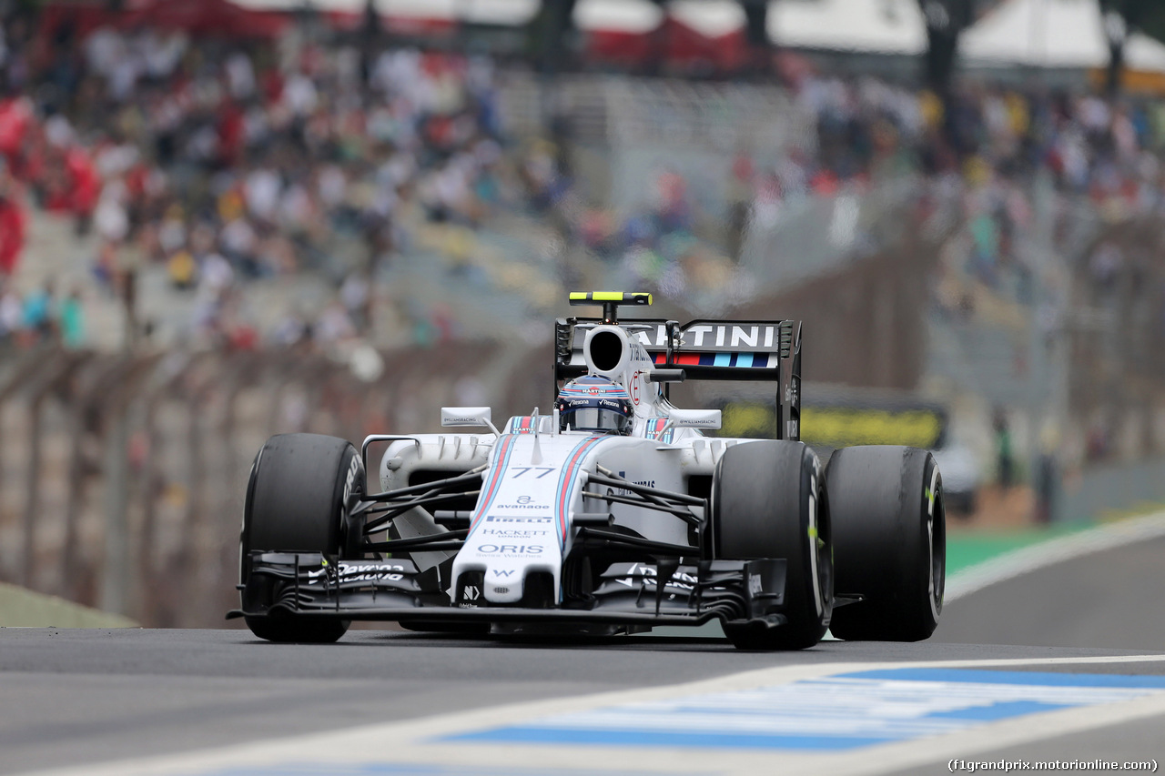 GP BRASILE, 13.11.2015 - Prove Libere 2, Valtteri Bottas (FIN) Williams F1 Team FW37