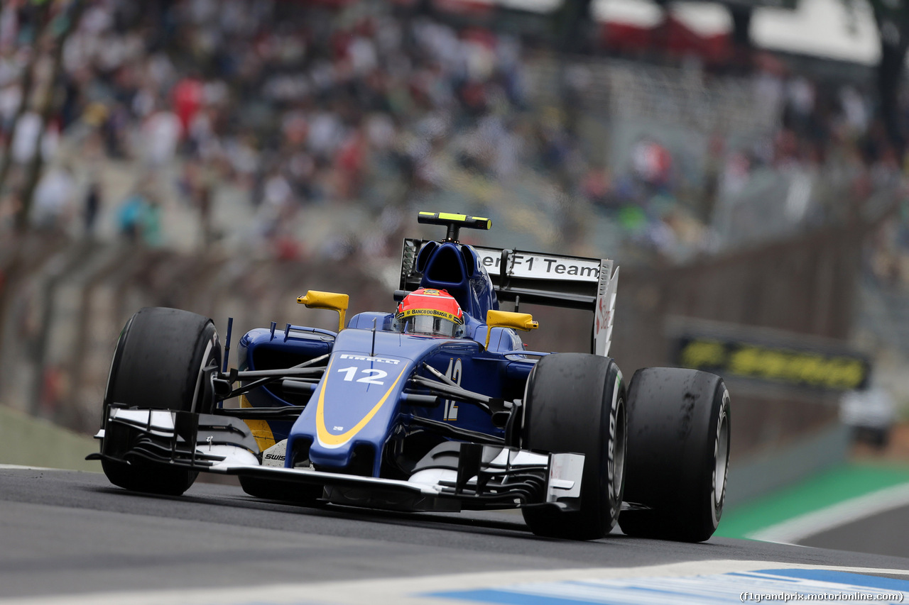 GP BRASILE, 13.11.2015 - Prove Libere 2, Felipe Nasr (BRA) Sauber C34