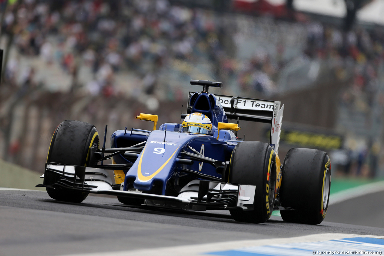 GP BRASILE, 13.11.2015 - Prove Libere 2, Marcus Ericsson (SUE) Sauber C34