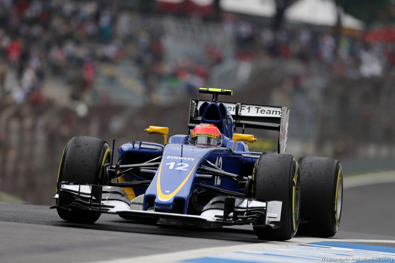 GP BRASILE, 13.11.2015 - Prove Libere 2, Felipe Nasr (BRA) Sauber C34