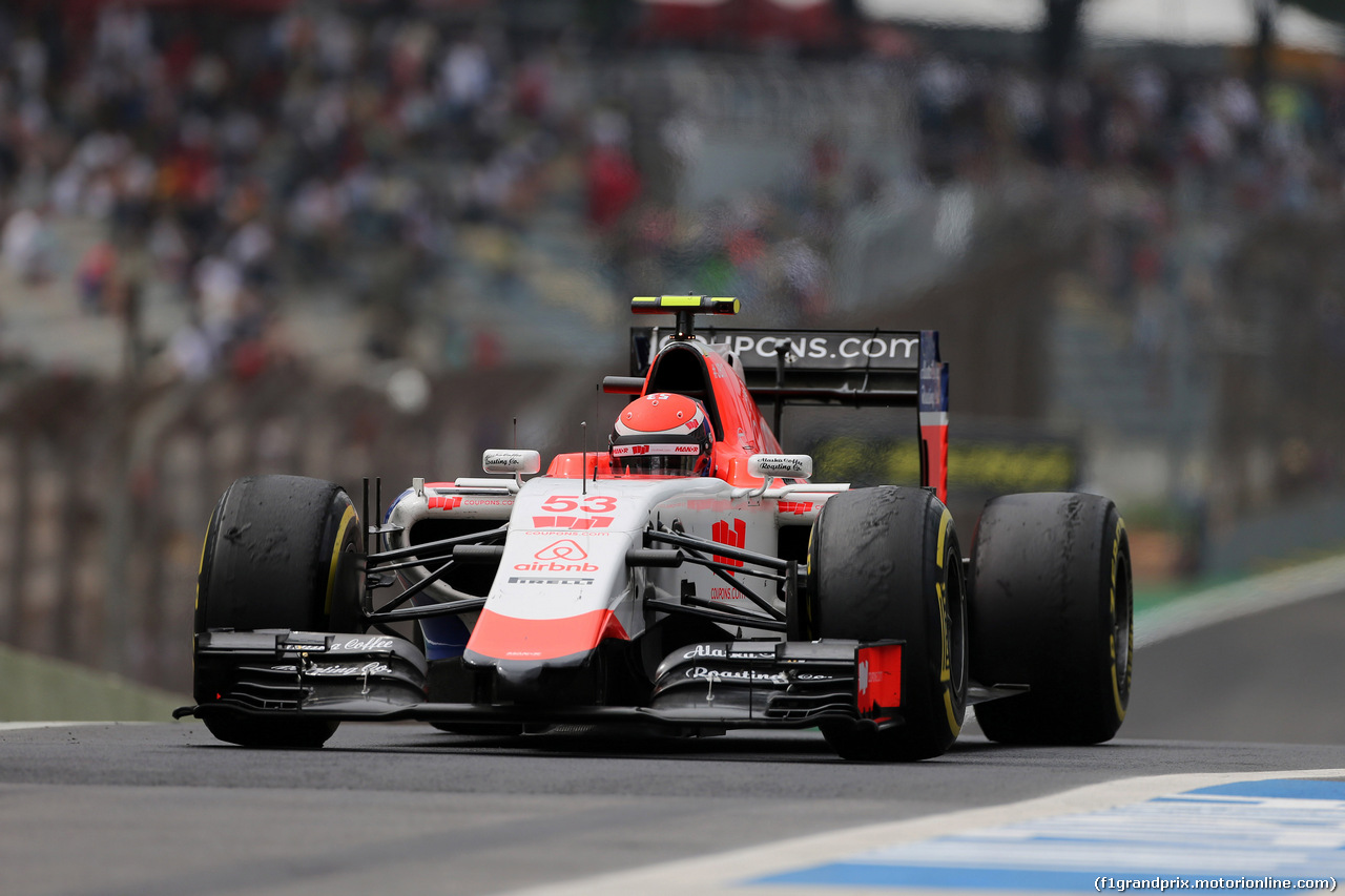 GP BRASILE, 13.11.2015 - Prove Libere 2, Alexander Rossi (USA) Manor Marussia F1 Team