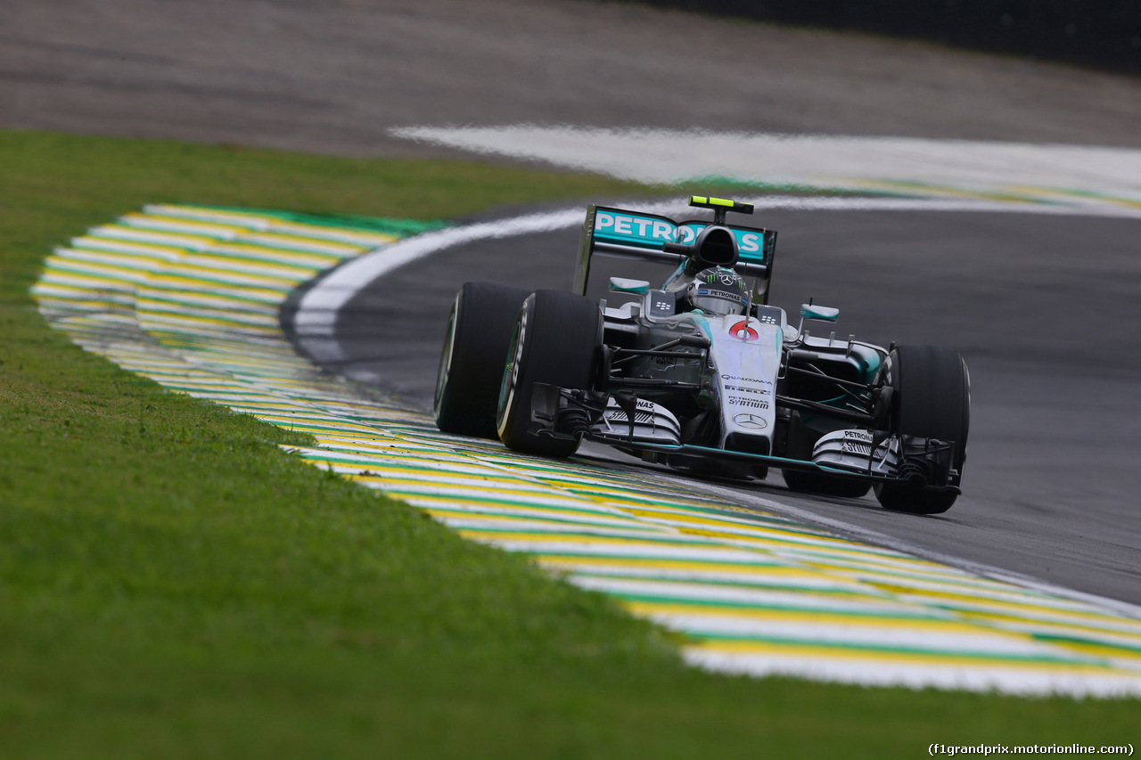 GP BRASILE, 13.11.2015 - Prove Libere 1, Nico Rosberg (GER) Mercedes AMG F1 W06