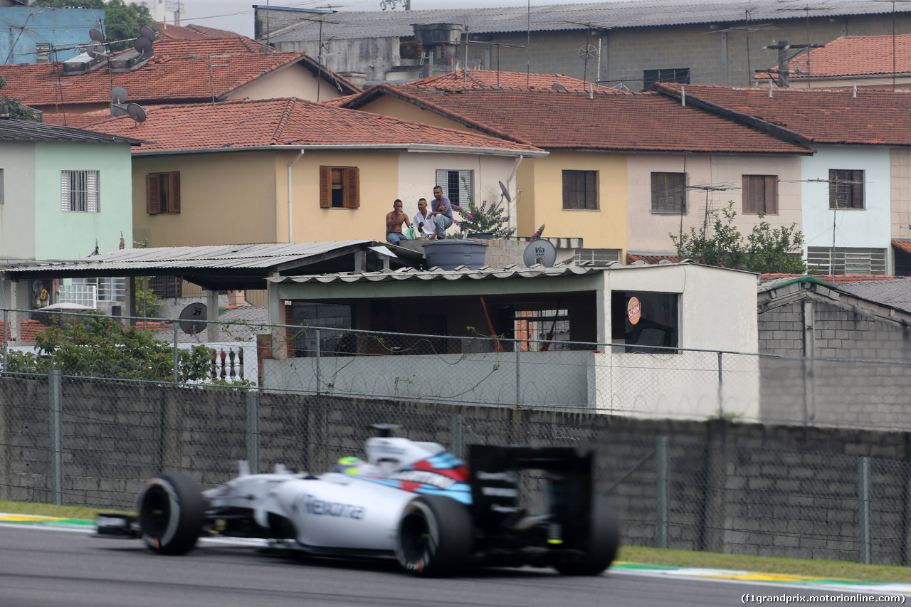 GP BRASILE, 13.11.2015 - Prove Libere 1, Felipe Massa (BRA) Williams F1 Team FW37