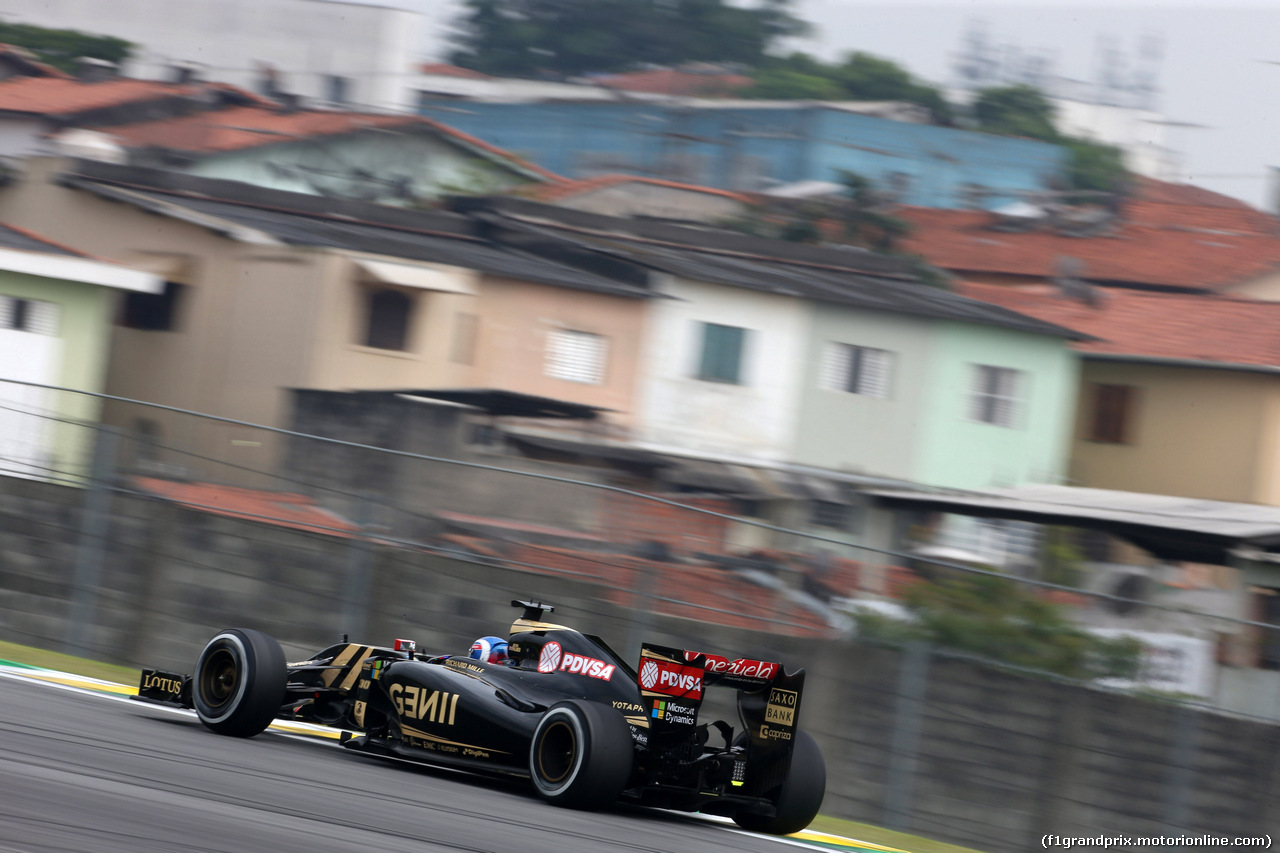 GP BRASILE, 13.11.2015 - Prove Libere 1, Jolyon Palmer (GBR) Test Driver, Lotus F1 Team