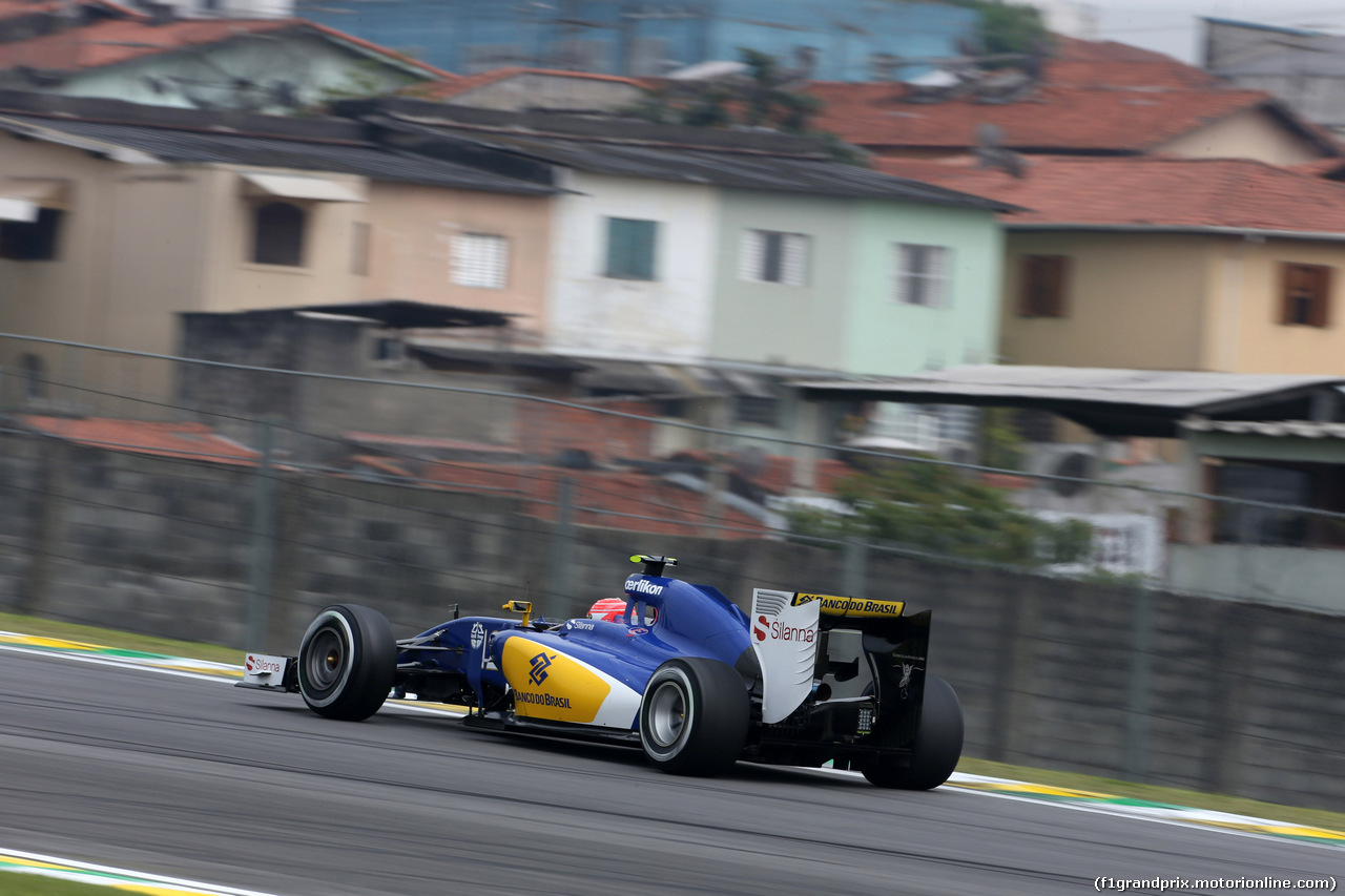 GP BRASILE, 13.11.2015 - Prove Libere 1, Felipe Nasr (BRA) Sauber C34