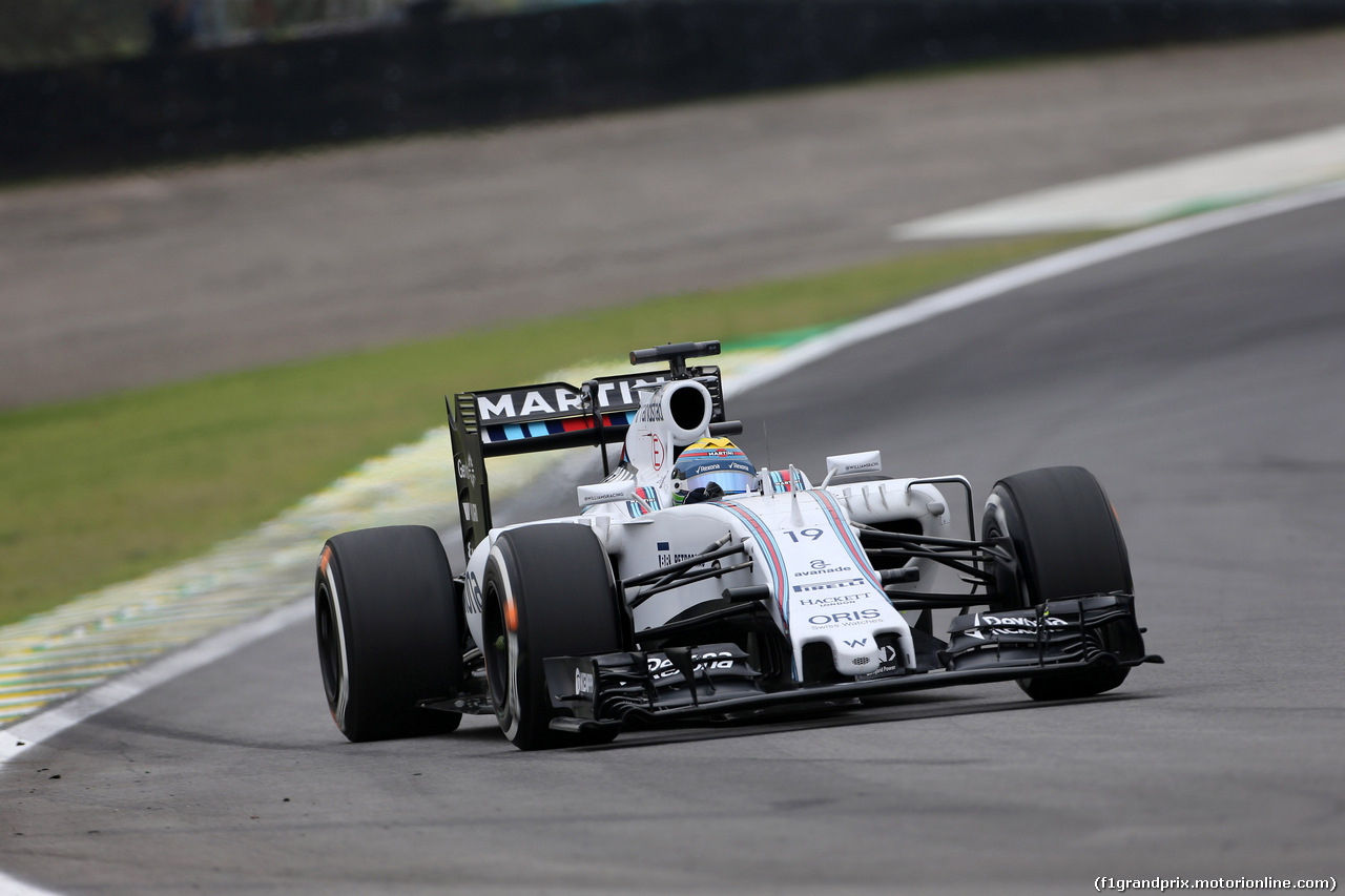 GP BRASILE, 13.11.2015 - Prove Libere 1, Felipe Massa (BRA) Williams F1 Team FW37