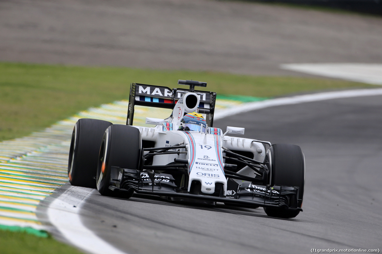 GP BRASILE, 13.11.2015 - Prove Libere 1, Felipe Massa (BRA) Williams F1 Team FW37