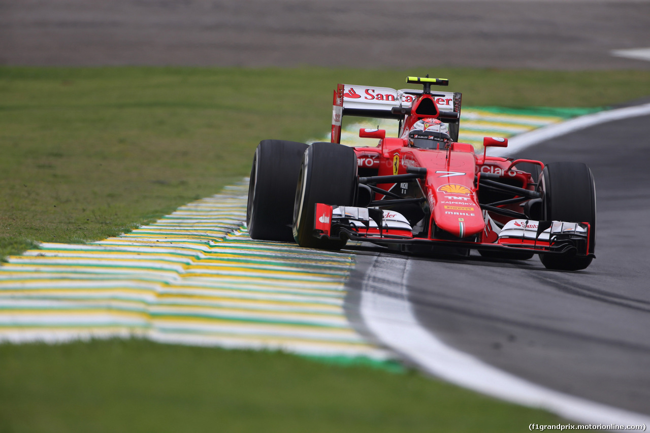 GP BRASILE, 13.11.2015 - Prove Libere 1, Kimi Raikkonen (FIN) Ferrari SF15-T