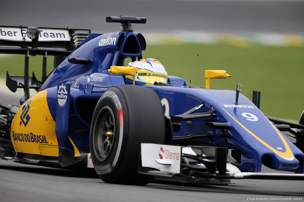 GP BRASILE, 13.11.2015 - Prove Libere 1, Marcus Ericsson (SUE) Sauber C34