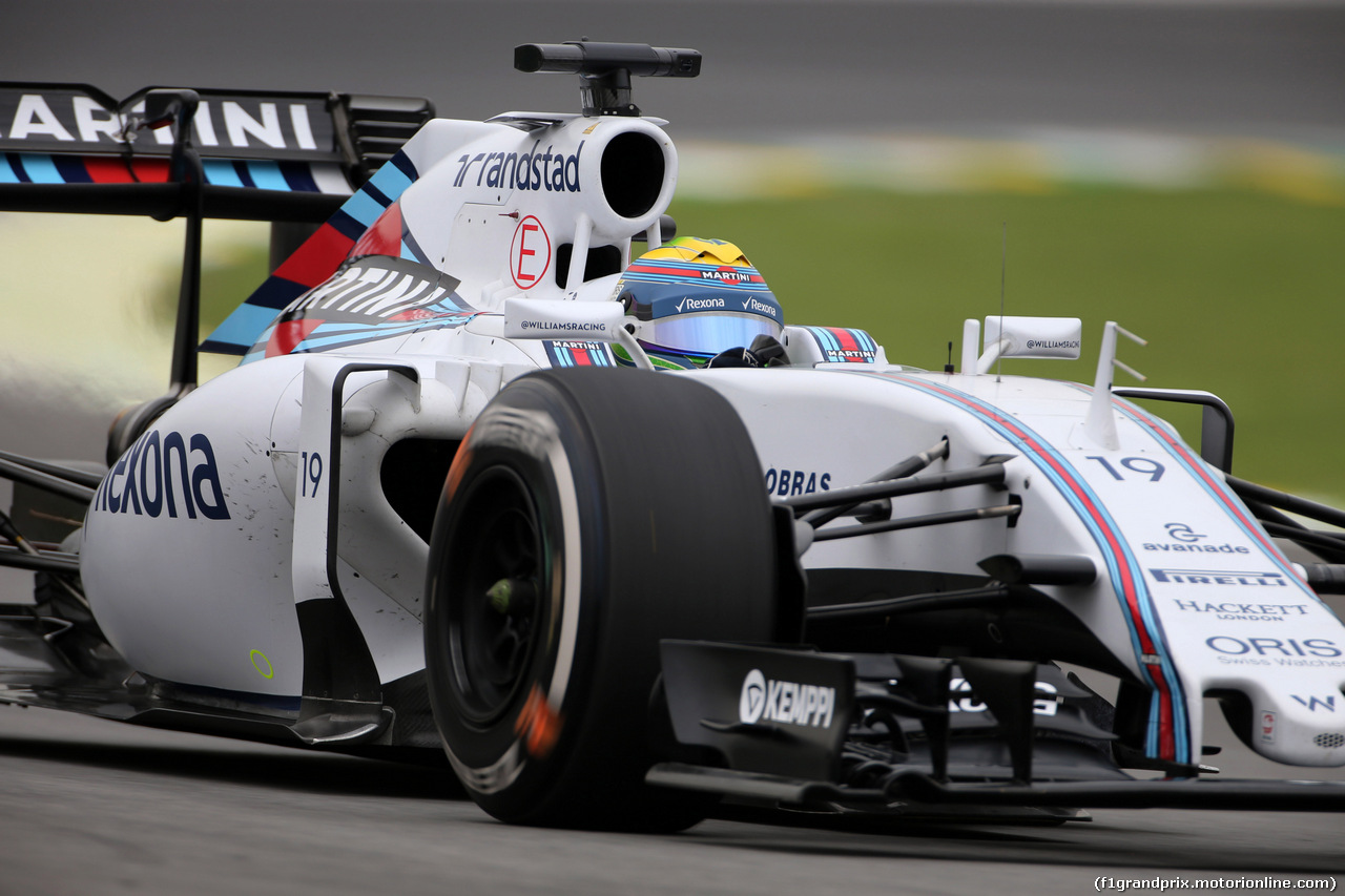 GP BRASILE, 13.11.2015 - Prove Libere 1, Felipe Massa (BRA) Williams F1 Team FW37