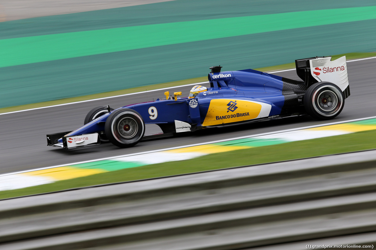 GP BRASILE, 13.11.2015 - Prove Libere 2, Marcus Ericsson (SUE) Sauber C34