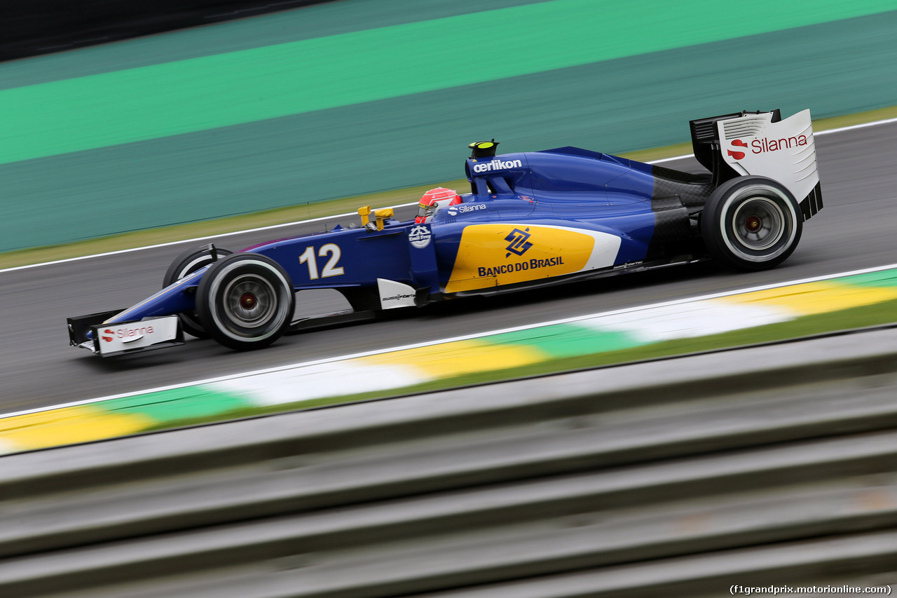 GP BRASILE, 13.11.2015 - Prove Libere 2, Felipe Nasr (BRA) Sauber C34