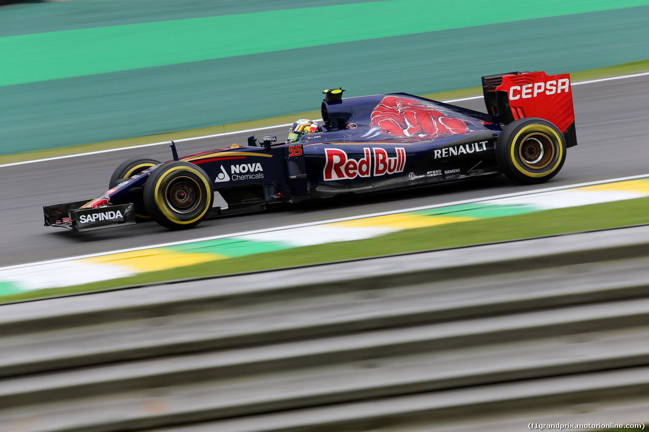 GP BRASILE, 13.11.2015 - Prove Libere 2, Carlos Sainz Jr (ESP) Scuderia Toro Rosso STR10