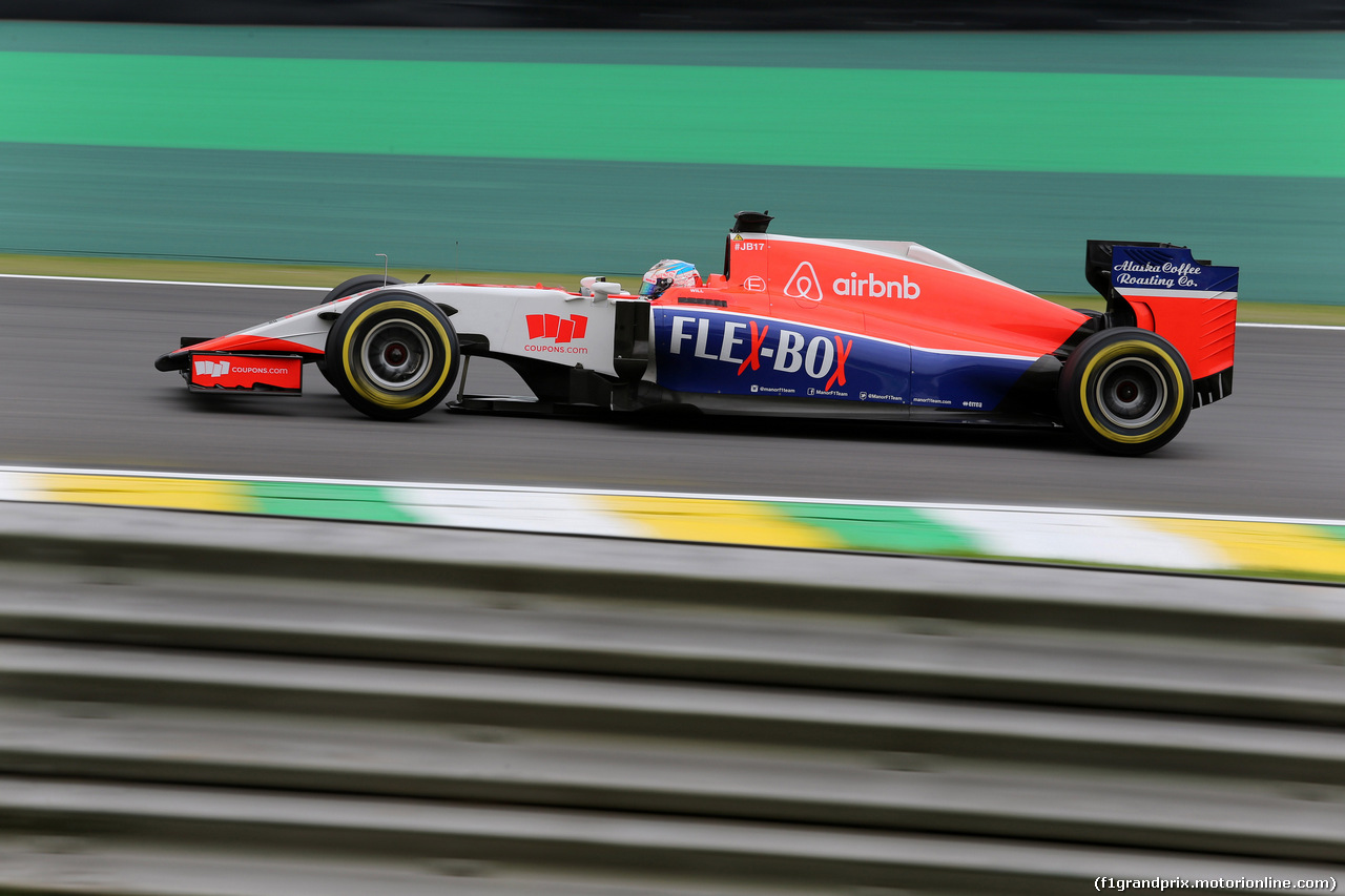 GP BRASILE, 13.11.2015 - Prove Libere 2, William Stevens (GBR) Manor Marussia F1 Team