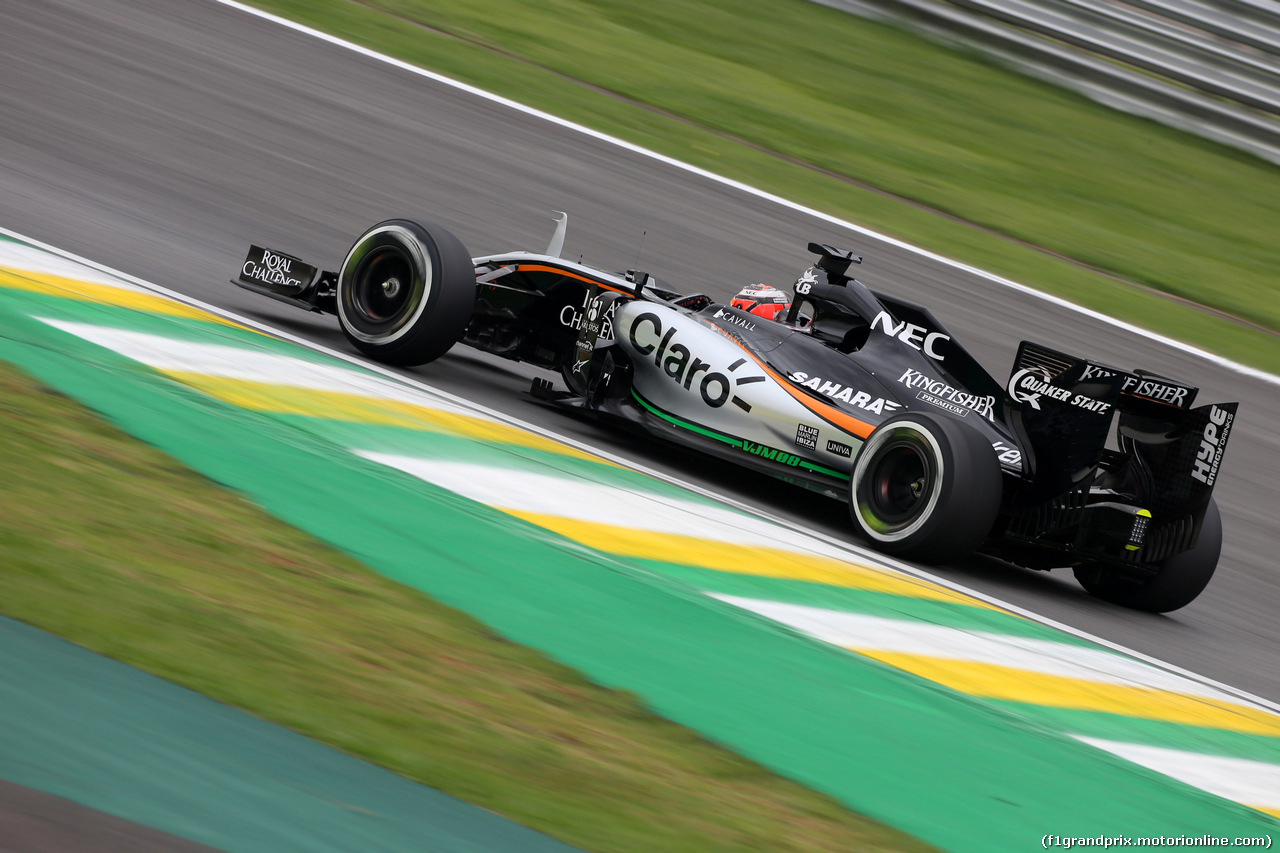 GP BRASILE, 13.11.2015 - Prove Libere 2, Nico Hulkenberg (GER) Sahara Force India F1 VJM08