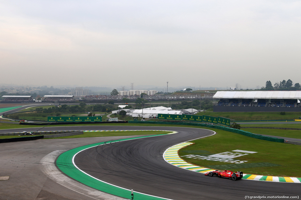 GP BRASILE, 13.11.2015 - Prove Libere 2, Kimi Raikkonen (FIN) Ferrari SF15-T