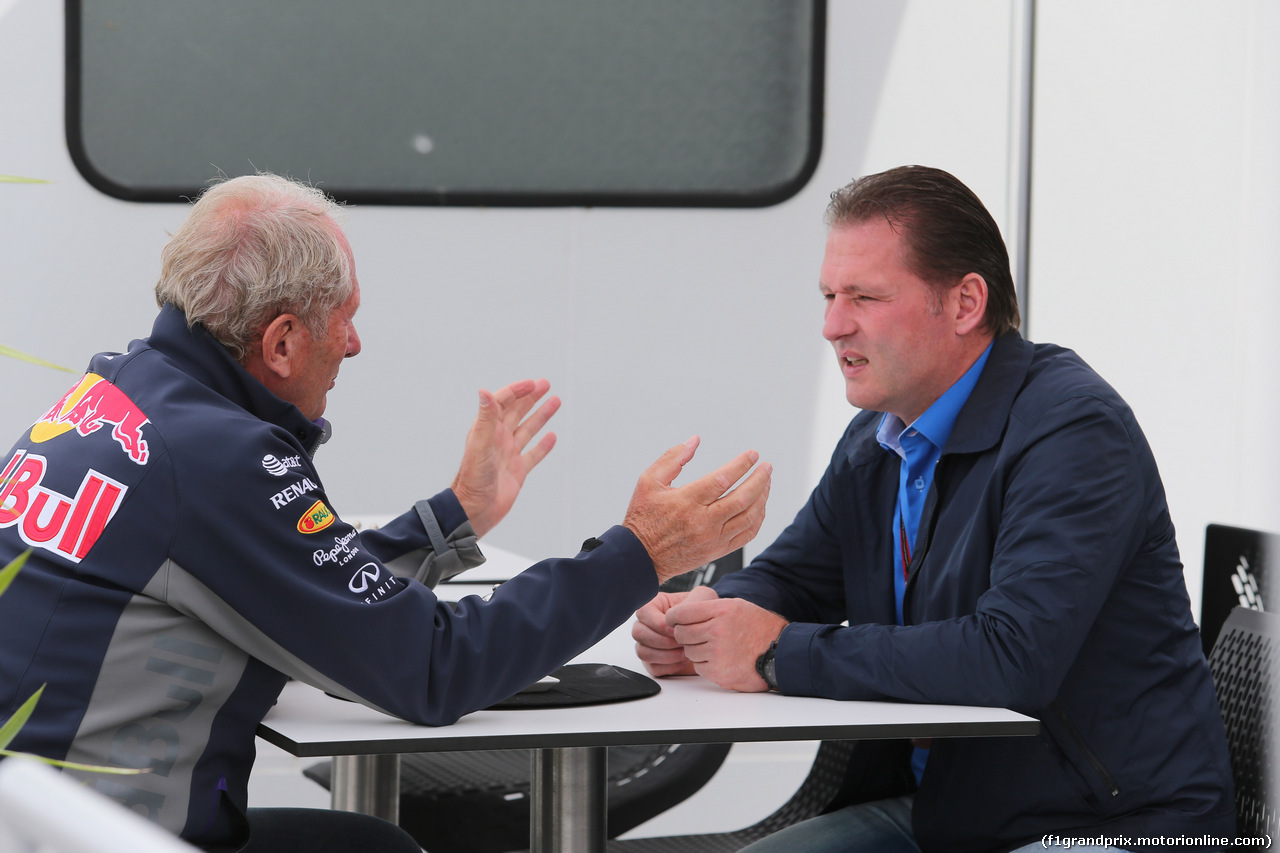 GP CANADA, 07.06.2015 - Helmut Marko (AUT), Red Bull Racing, Red Bull Advisor e Jon Verstappen