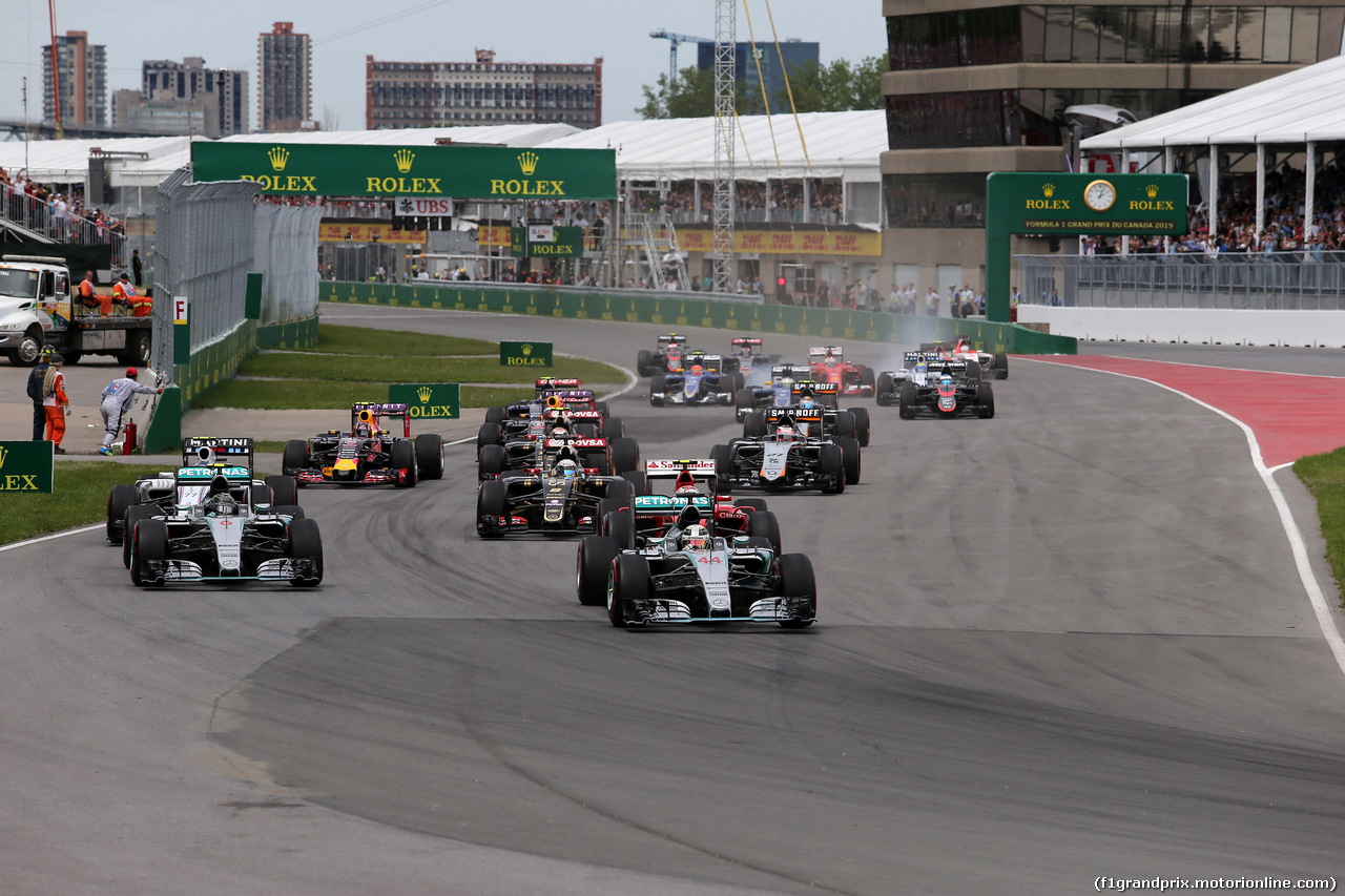 GP CANADA, 07.06.2015 - Gara, Start of the race