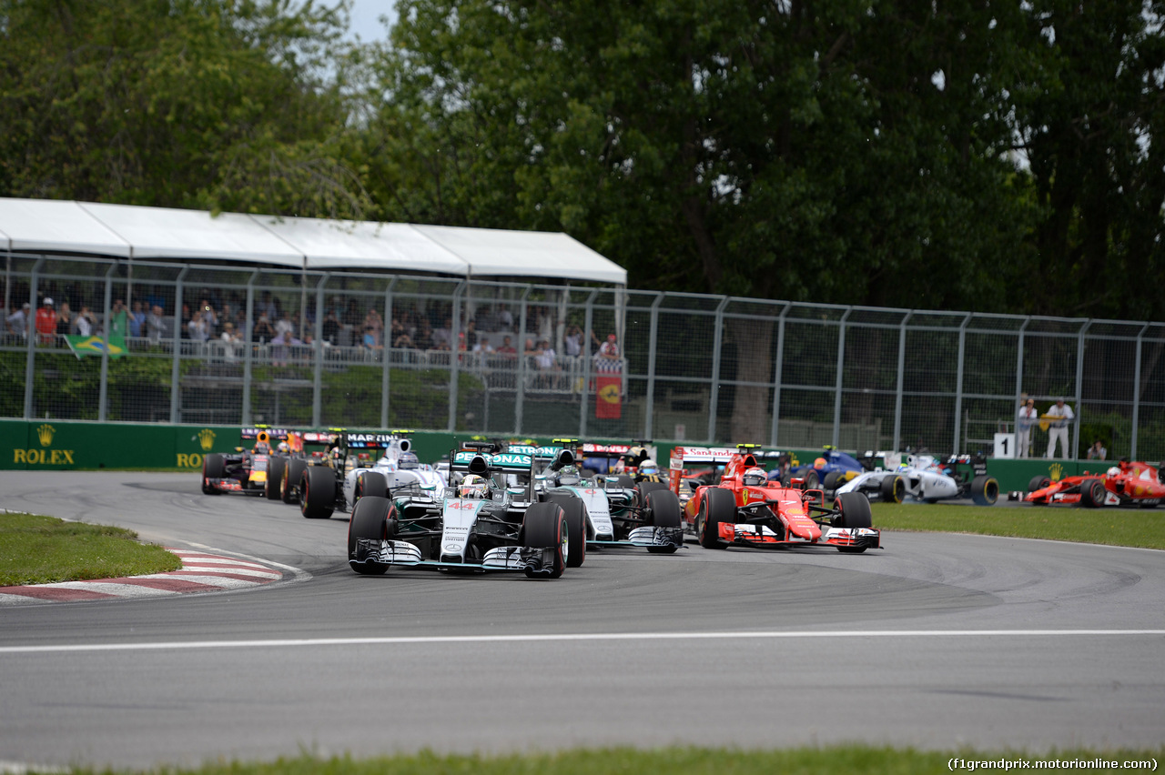 GP CANADA, 07.06.2015 - Gara, Start of the race