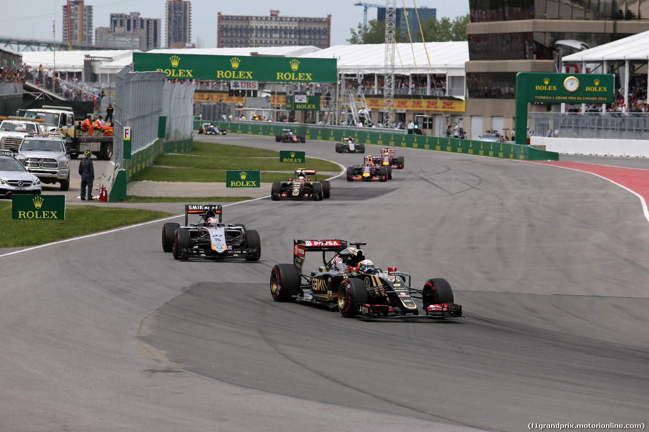 GP CANADA, 07.06.2015 - Gara, Romain Grosjean (FRA) Lotus F1 Team E23