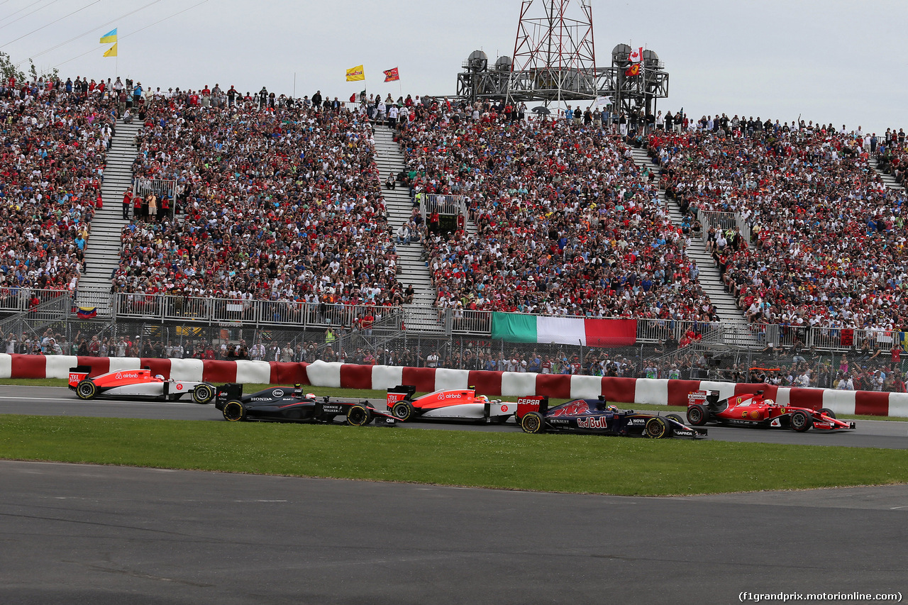 GP CANADA, 07.06.2015 - Gara, Start of the race, Sebastian Vettel (GER) Ferrari SF15-T