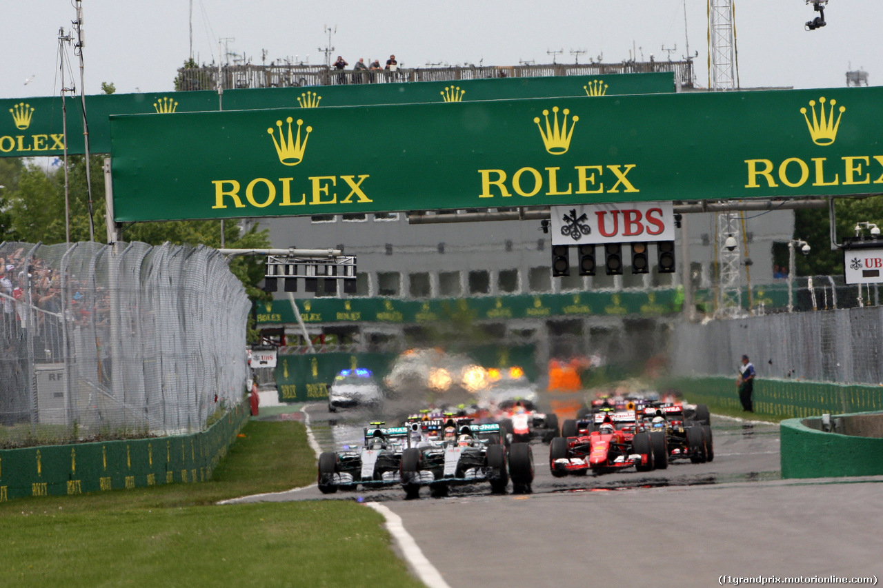 GP CANADA, 07.06.2015 - Gara, Start of the race