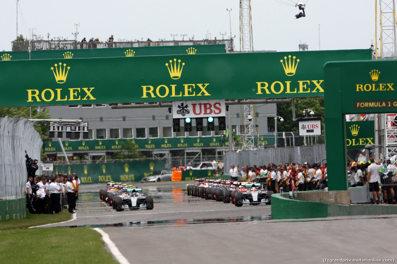 GP CANADA, 07.06.2015 - Gara, griglia
